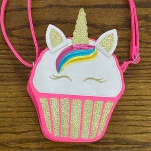 Girls’ cupcake shaped Unicorn purse